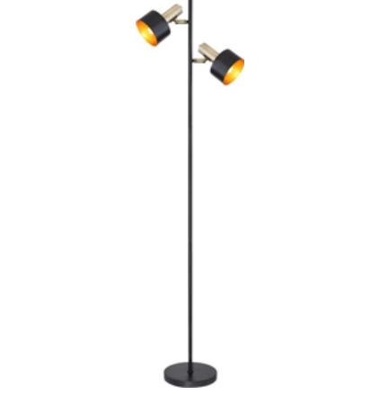 SWD-METAL BLACK GOLD LED FLOOR LAMP